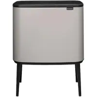 Brabantia - Poubelle tactile Bo, 36 litres, gris clair