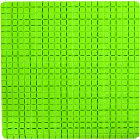 MSV Tapis Fond de douche antid?rapant Caoutchouc QUADRO 54x54cm Vert