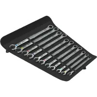 Wera 05020382001 Jeu De 11 Clés À Cliquet/à Anneau 6007 Joker 11 Dans Un Étui - 8-19 Mm