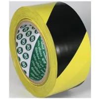 IKS Bande de marquage au sol F33P PVC noir/jaune L.33m L.50mm Rl.