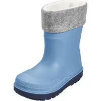 Playshoes Bottes en caoutchouc bleu néon / gris chiné