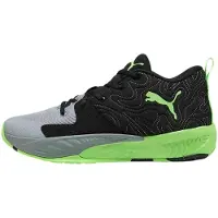 Puma Chaussures de basket Unisex Court Pro 3 Mid 313830-02 Noir/Vert, pointure : 40 EU
