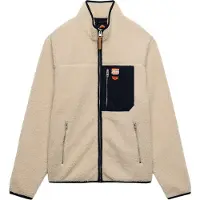 Superdry Veste mi-saison beige / bleu marine