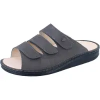 Finn Comfort Korfu, Gris, mule homme, chaussures homme, cuir, NEUF - Sandale / mule homme, Gris, cuir&nbsp