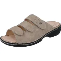 Finn Comfort Mule femme Kos, confortable, rock, gris, cuir, NEU - Mule femme / séparateur d'orteils, beige, cuir (lipsia)