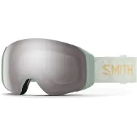 Smith - Masque de ski - 4D Mag S Soft Grass Waves/Chromapop Sun Platinum Mirror en Silicone - Vert