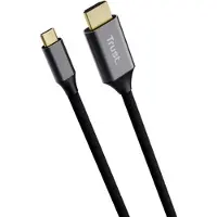 Trust 25630 changeur de genre de câble USB-C HDMI Noir, Argent
