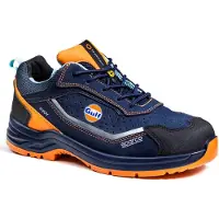 Sparco 07538GUBMAF Indy Gulf Meteor S1PS ESD, chaussures bleues et orange, taille 44