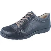 Finn Comfort Chaussure à lacets 'Schnürschuh Herren 01288 900598 Echtleder in schwarz' noir