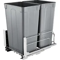 Vevor Poubelle Coulissante sous Évier et sous Plan 2x43,4 L