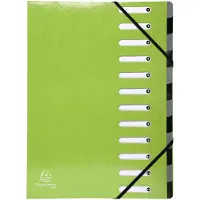 Exacompta Trieur Harmonika Iderama 12 compartiments - Vert anis (A4, 1x)