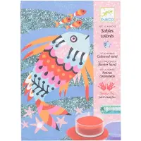 Djeco Atelier créatif avec du sable coloré Poissons brillants,