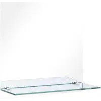 vidaXL Miroir mural avec étagère 50x50 cm Verre trempé