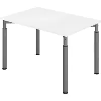 Hjh OFFICE PRO MyTable Y Schreibtisch mit Gestell Silber