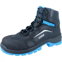 Uvex 9556246 2 xenova Bottes à lacets S3, noir/bleu, taille 46