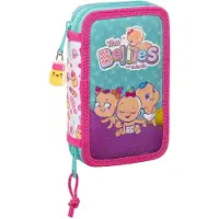 Safta , porte-stylos à ressort double, 28 pièces, blanc/turquoise/violet, standard