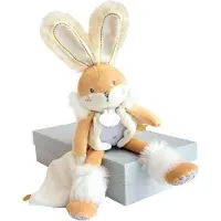 Doudou et Compagnie Doudou pantin lapin de sucre blanc -