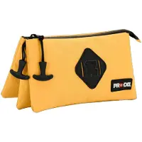 Prodg Pochette à trois compartiments pour stylos, unie, modèle 04187, couleur jaune, taille unique