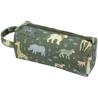 A Little Lovely Company Trousse pour enfants : école et loisirs - Modèle Tin - TU - Kaki | par