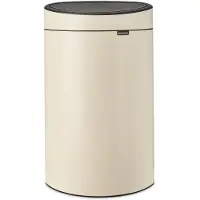 Brabantia Touch Bin New, 40 l, Rond, Beige, Manuel, Belgique, 435 mm