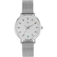 Tom Tailor Montre bracelet pour femme de la marque , avec bracelet en métal, ornée de cristaux, en argent, et étanche