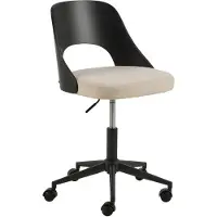 Ebuy24 Lucy chaise de bureau tissu beige.