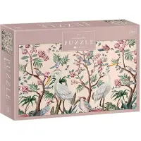 Interdruk Puzzle Jardin Secret - Aigrette et Fleurs - 1000 pièces