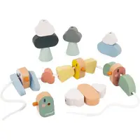 Janod Sweet Cocoon - Set de jouets oiseaux en perles de bois pour enfants