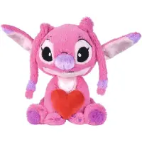 Simba Ours en peluche Disney Stitch Angel Heart 25 cm rose rose Taille unique