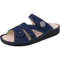 Finn Comfort Mule 'Pantolette Damen 01538 007414 Echtleder in blau' bleu