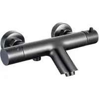 FortiFura Calvi Robinet de baignoire thermostatique Gunmetal SW720225
