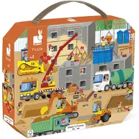 Janod Puzzle - Sur le chantier, 36 pièces.