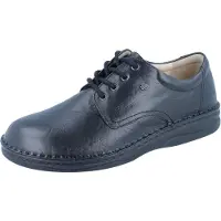 Finn Comfort Chaussure à lacets 'Schnürschuh Herren 01100 044099 Glattleder in schwarz' noir