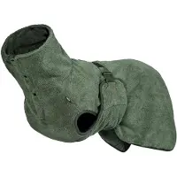 RukkaPets - Medea x Bathrobe peignoir vert olive pour chien