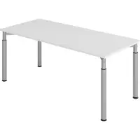 Hjh OFFICE PRO MyTable Y Schreibtisch mit Gestell Silber