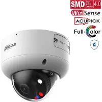 Dahua Caméra de Sécurité IP Dahua WizSense Dome PoE 4MP 2.7–13.5mm Extérieure IP67