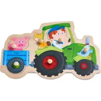 Haba Puzzle - 6 Briques - Bois - Tracteur - - UneTaille - Puzzle