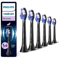Philips Remplacement De La Brosse à Dents électrique Hx6056/88 Sonicare Sensitive 6 Unités