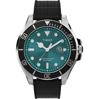 Timex Montre à affichage analogique 'Harborside' vert / noir / argent