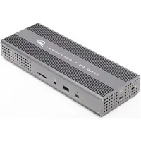 OWC Thunderbolt Go Dock, Thunderbolt 4, 90 W, 3,5 mm, 10,100,1000,2500 Mbit/s, Gris