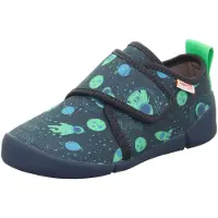 Superfit Pantoufle 'VENTI' bleu clair / bleu foncé / vert clair