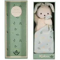 Kaloo - Carré en tissu doux - Peluche lapin orange - Peluche bébé - Carré 18 x 18 cm orange Matériau respectueux de l'environnement - Coffret cadeau- Dès la naissance, K972001 Vert aquatique