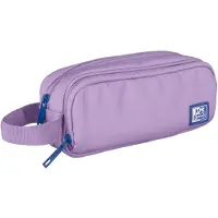 Oxford 400174211, Étui à crayons souple, Polyester recyclé, Lavande, Uni, Fermeture éclair, Pour adolescents