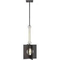 HINKLEY Suspension Ludlow, graphite brossé, 1xE27x60W, métal, dimensions : 152,9 x 30 x 30 cm, IP20, Quintiesse