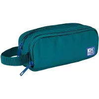 Oxford 400174210, Trousse à crayons souple, Polyester recyclé, Couleur aqua, Couleur unie, Fermeture éclair, Pour adolescents