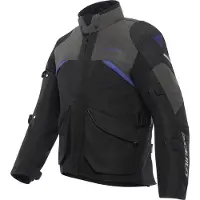 Dainese Tempest 4, veste textile pour moto, noir/bleu, taille 46