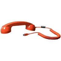 Native Union , combiné téléphonique rétro USB-C avec micro et haut-parleur intégrés, rouge