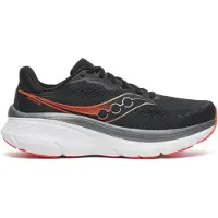 Saucony Chaussures de course pour hommes, modèle GUIDE 19, référence S101408-1018, couleur noir/rouge, taille 45