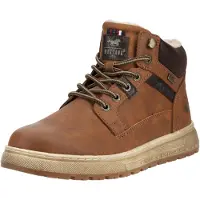 Mustang Bottes à lacets 'Veterschoenen Hoog' cognac