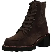 Paul green Bottines à lacets brun foncé